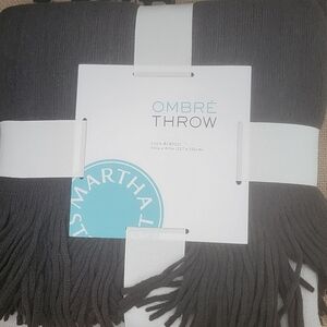 Martha Stewart Collection Grey Ombre Throw